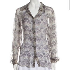 L'AGENCE Sheer Silk blouse